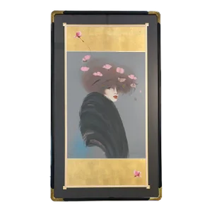 Vicky Montesinos Art Deco Style Color Serigraph Limited Edition Signed