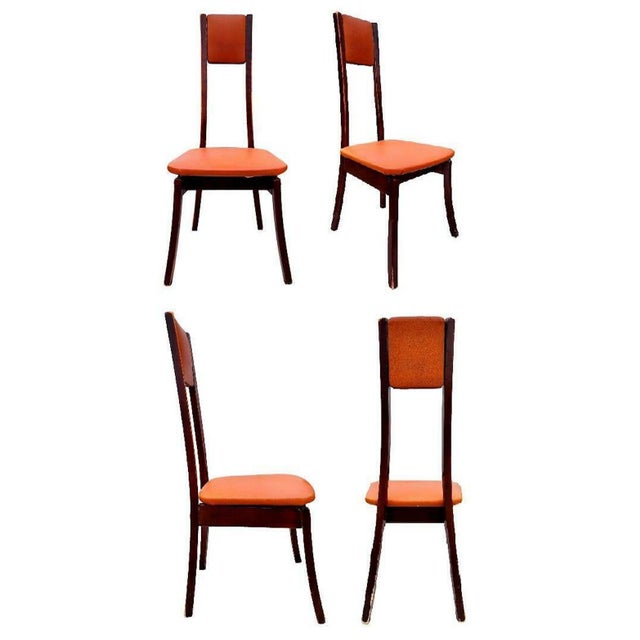 Brown Vintage Model S11 Program Chairs by Angelo Mangiarotti, 1972, Set of 4 For Sale - Image 8 of 8