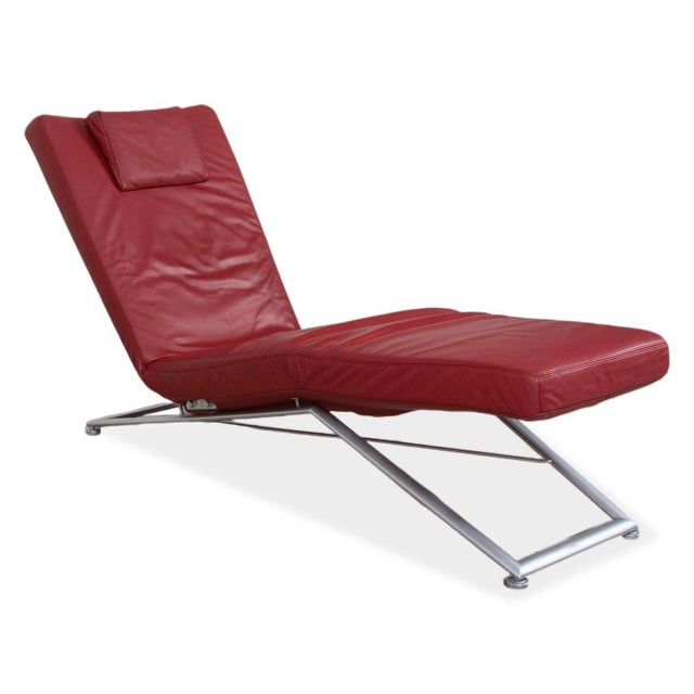 Jeremiah Lounger in Red from Koinor For Sale - Image 5 of 14