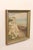 Beige Swedish Framed Ocean Cliff Painting, c.1932 For Sale - Image 8 of 13