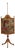Vintage Adams Satinwood English Firescreen For Sale