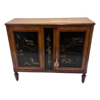 Antique 19th Century European Chinoiserie Server Cabinet With Phillips Auction Provenance For Sale