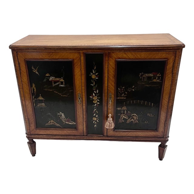 Antique 19th Century European Chinoiserie Server Cabinet With Phillips Auction Provenance For Sale