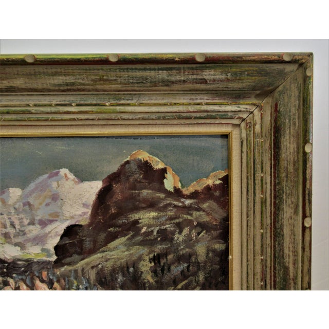 1950s Bernard Shepro, Landscape with Lake, Circa 1950 For Sale - Image 5 of 6