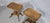 Wood English Walnut Inlaid Wine Tables, 1920, Set of 2 For Sale - Image 7 of 9