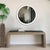 Glass Varsha Round Oversized Beaded Mirror in Glossy White For Sale - Image 7 of 9