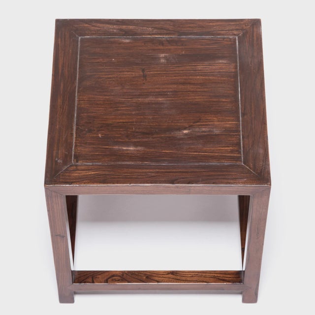 Chinese Marble Top Square Table For Sale In Chicago - Image 6 of 7