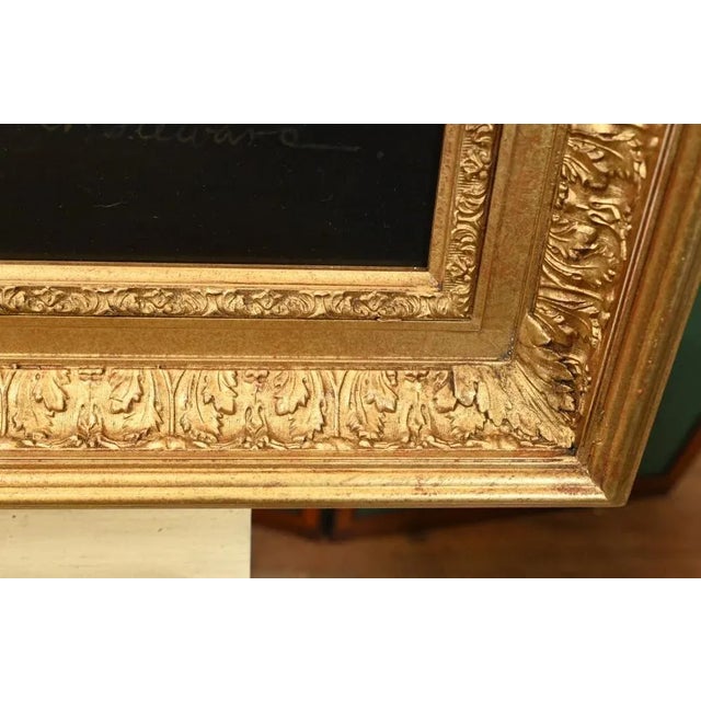 Gold Dutch Artist, Still Life with Floral Spray, 1980s, Oil on Canvas, Framed For Sale - Image 8 of 12