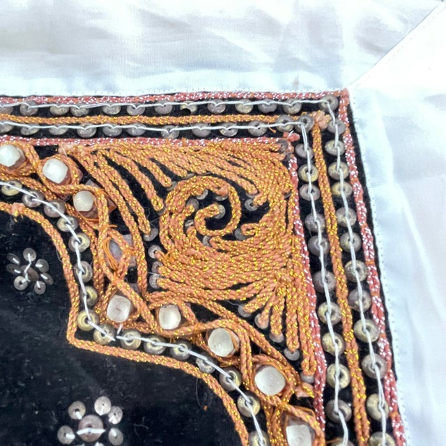 Gold Burmese Kalaga Elephant Pillows- a Pair For Sale - Image 8 of 10