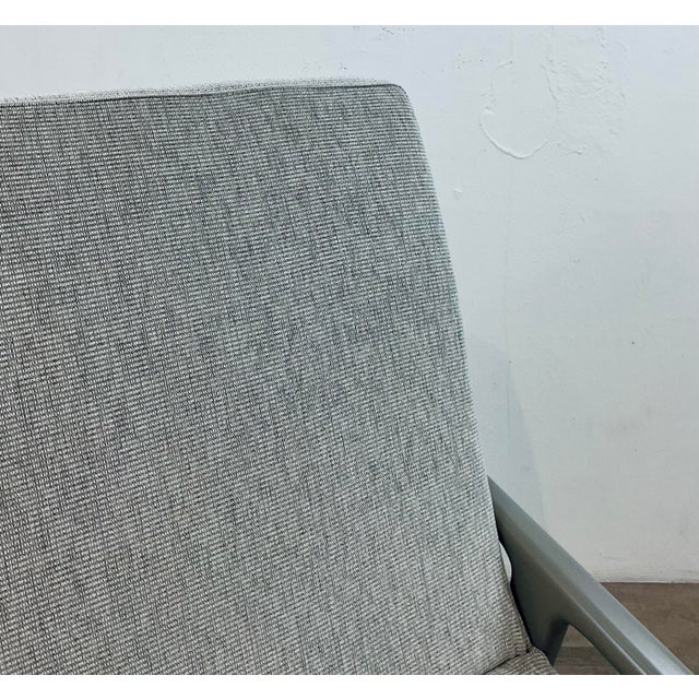 Wood Caracole Modern Gray Dining Arm Chairs Set of Four For Sale - Image 7 of 7