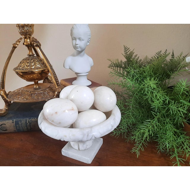 XL White Alabaster Marble Duck Eggs Easter For Sale In Fayetteville, AR - Image 6 of 12