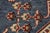 1990s Bohemian Kazak Blue/Ivory Wool Octagon Rug- 7'8'' X 7'9'' For Sale - Image 5 of 10