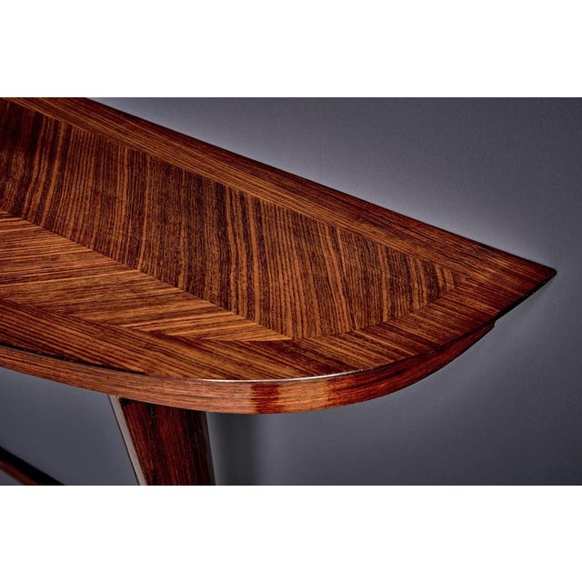 Vintage Console Table in Rosweood Veneer by Guglielmo Ulrich, Italy, 1940s For Sale - Image 11 of 13