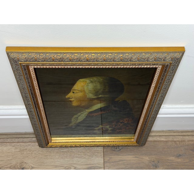 18th Century King George III Reverse-Painted Mezzotint on Glass After Jeremiah Meyer Ra, Engraved by Richard Purcell, London For Sale - Image 15 of 18