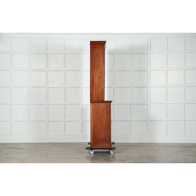 19th Century English Mahogany Glazed Bookcase, 1870s For Sale - Image 6 of 15