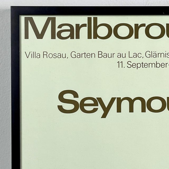 1970s 1974 Vintage Seymour Lipton Brutalist Swiss Exhibition Print, Framed For Sale - Image 5 of 6