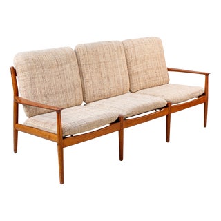 Vintage Danish Teak Sofa by Svend Åge Eriksen for Glostrup, 1960s For Sale