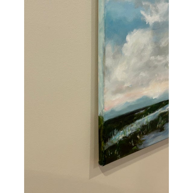 Traditional Elizabeth Berry Everglades and Clouds Oil Painting 40x30 For Sale - Image 3 of 9