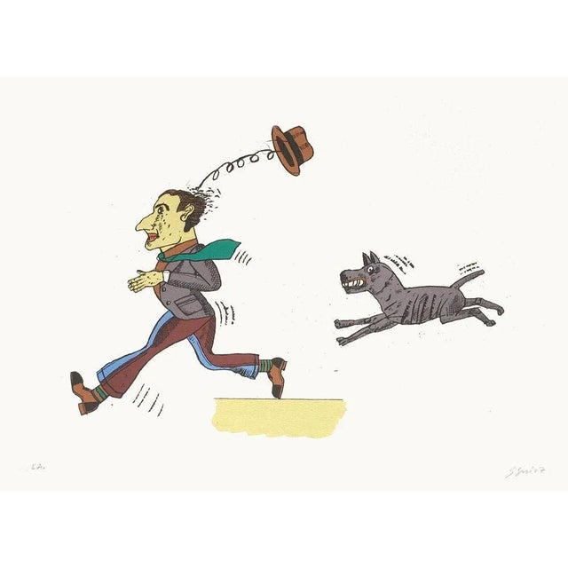 Antonio SEGUI EL PERRO LOCO 2007 lithograph on Arches paper signed and numbered in pencil 22.0 x 29.9 in printed by : Art...