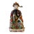 Lu Xing Chinese Polychrome Glazed Porcelain Statue For Sale