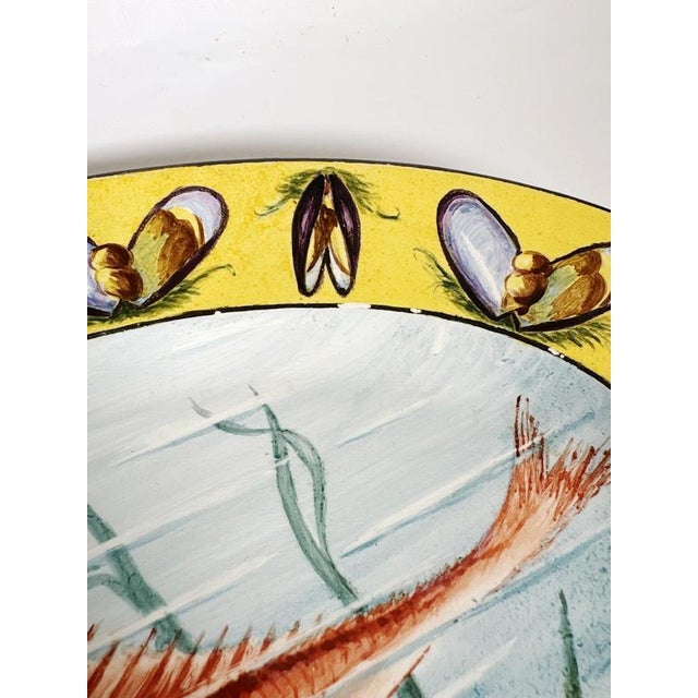 Ceramic Dish with Fish Decoration, France, 1960s For Sale - Image 6 of 16