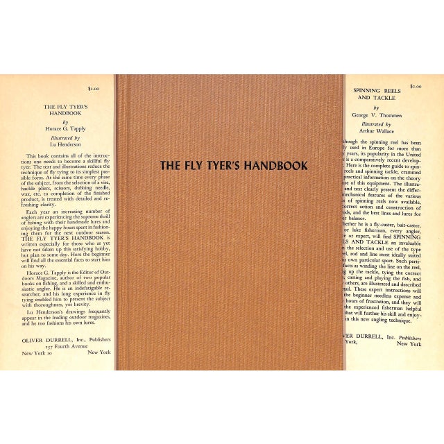 Traditional "The Fly Tyer's Handbook" 1949 Tapply. h.g. For Sale - Image 3 of 7