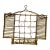 Handmade Rustic Willow Wall Pocket With Shutters & Grapevine Trellis For Sale