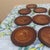 Mid-Century Modern Vintage Hawaiian Carved Wood Coasters & Holder Set Aloha Honolulu Palm Tree Tiki - 8 pcs For Sale - Image 3 of 9