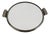 Czechoslovak Art Deco Functionalist Chrome and Mirrored Serving Tray, 1930s For Sale