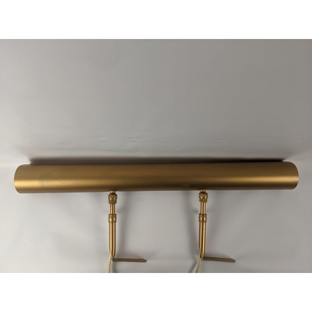 Traditional Vintage House of Troy 21" Adjustable Gallery Picture Light – Gold Finish For Sale - Image 3 of 10