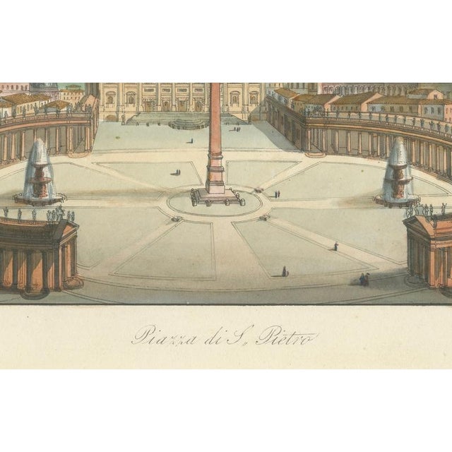 Piazza Di S. Pietro, 1840s, Paper For Sale - Image 5 of 9