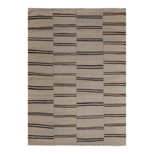 Turkish Organic Hemp Sisal Kilim Rug 8'5'' X 12'1''