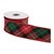 Bring timeless holiday charm to your décor with this Red & Green Tartan Plaid Wired Cotton Ribbon. Featuring a classic...
