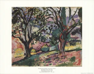 1991 Henri Matisse 'Promenade Among the Olive Trees' Impressionism Multicolor USA Offset Lithograph