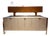 Late 20th Century Postmodern Ello Travertine and Brass Credenza, Attributed For Sale