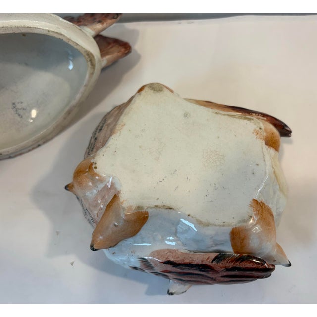 19th Century Staffordshire Hen on Nest Tureen For Sale - Image 9 of 10