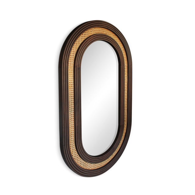 Hudson Mirror by Wood Tailors Club, in New conditions. Designed from 2000 Signed by Maker
