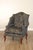Wood Pearson French Style Pair of Custom Upholstered Wing Chairs For Sale - Image 7 of 12