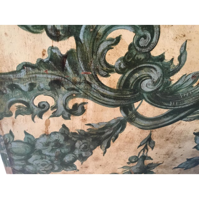 Tan 19th Century European Hand Painted Dressing Screen For Sale - Image 8 of 13