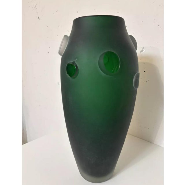 Blown glass sculpture vase, Fernando Agostinho 1999. Good condition. This piece has an attribution mark, I am sure that it...