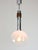 Vintage Italian Chrome and Glass Pendant Lamp For Sale - Image 14 of 14