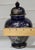 Add a touch of timeless elegance to your décor with this beautiful vintage cobalt blue ginger jar, expertly decorated with...