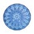 Beautiful large fruit bowl with star and diamond pattern, rare in this deep blue color, marked France on the bottom,...
