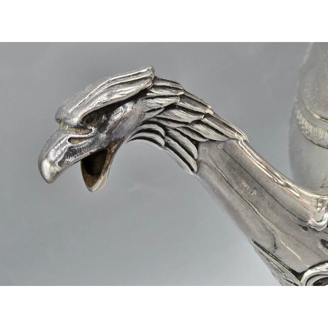 French Late 19th Century Victor Saglier - Château De Selincourt Provenance. Empire Teapot Eagle For Sale - Image 3 of 8