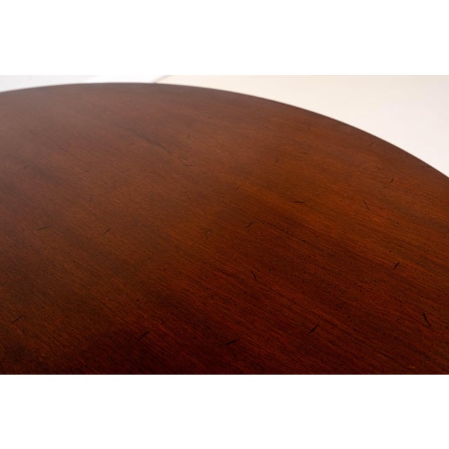Kittinger Mahogany Gate Leg Demilune Inlaid Game Table For Sale In Philadelphia - Image 6 of 13