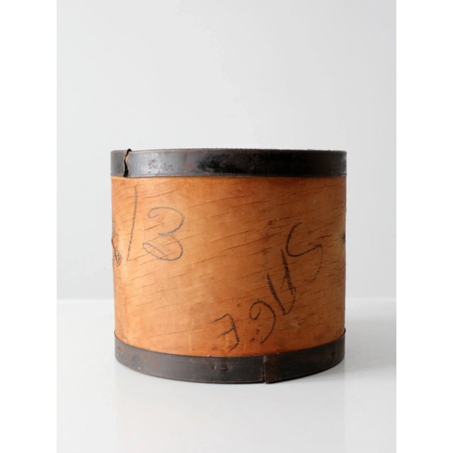 Vintage Wooden Cheese Box For Sale - Image 4 of 12