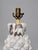 Vintage Italian Mid Century White Glazed Pineapple Form Ceramic Table Lamp For Sale - Image 10 of 10