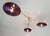 Fabio Ltd Trio Angolo Polished Brass Amethyst Bubbles Glass Flush Mount by Fabio LTD For Sale - Image 4 of 7