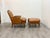 Leather Bergere Style Chair With Ottoman For Sale In Los Angeles - Image 6 of 9