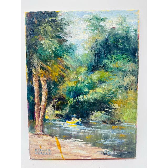 Vintage Landscape Painting For Sale In Charleston - Image 6 of 6